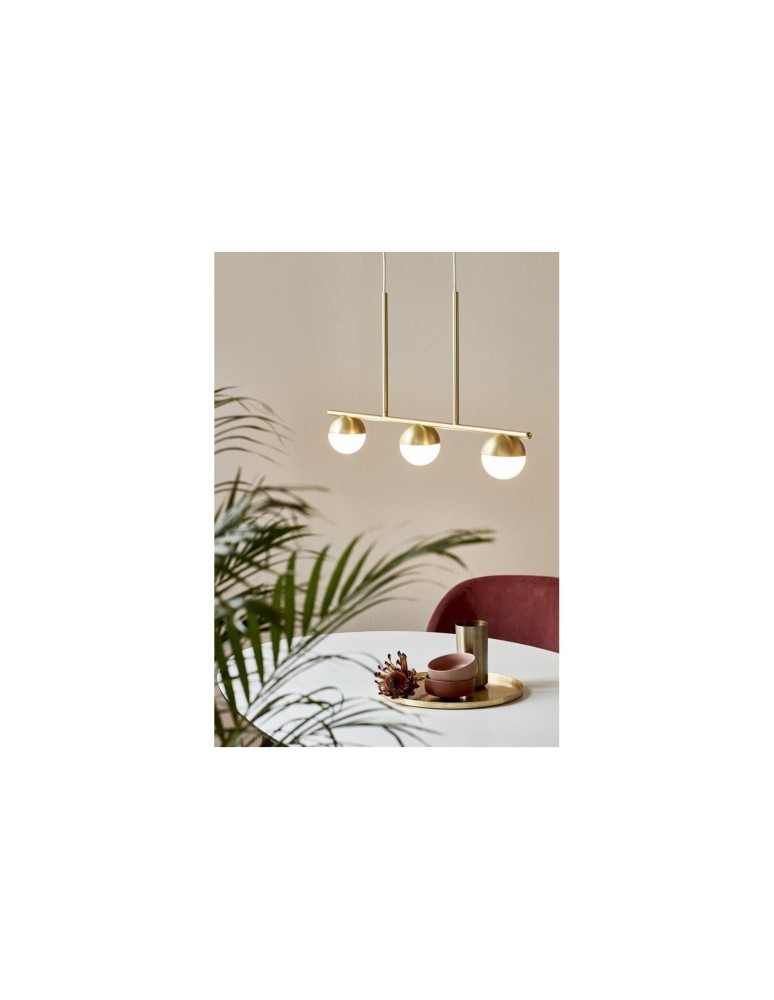 Pendant lamps spheres - NORDLUX CONTINA Pendant Lamp G9 5W Metal Brass 2010953035 - product kolory-swiatla.pl 6