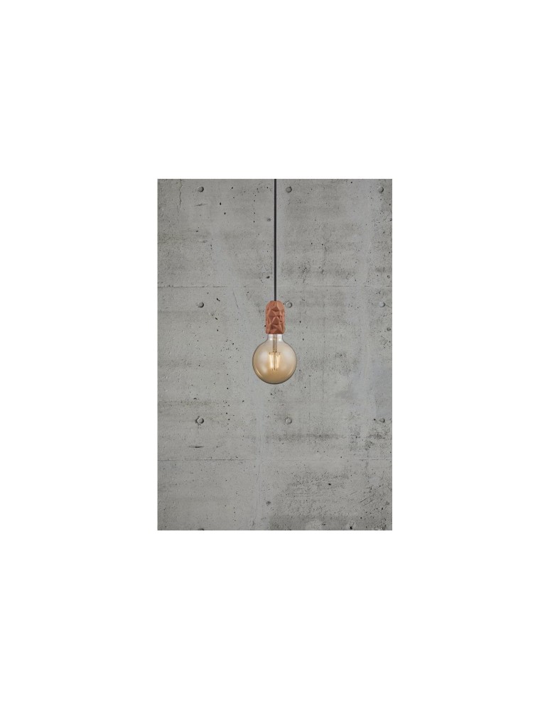 Pendant lamps bulbs - NORDLUX HANG Pendant Lamp E27 40W Porcelain Terracotta 2010013059 - product kolory-swiatla.pl 2