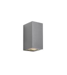 Outdoor wall lamps - NORDLUX CANTO GU10 2X28W Aluminum Grey Wall Lamp 49731010 - product 1