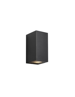 NORDLUX CANTO GU10 2X28W Aluminum Wall Lamp Black 49731003