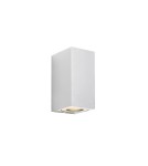 Outdoor wall lamps - NORDLUX CANTO GU10 2X28W Aluminum Wall Lamp White 49731001 - product 1