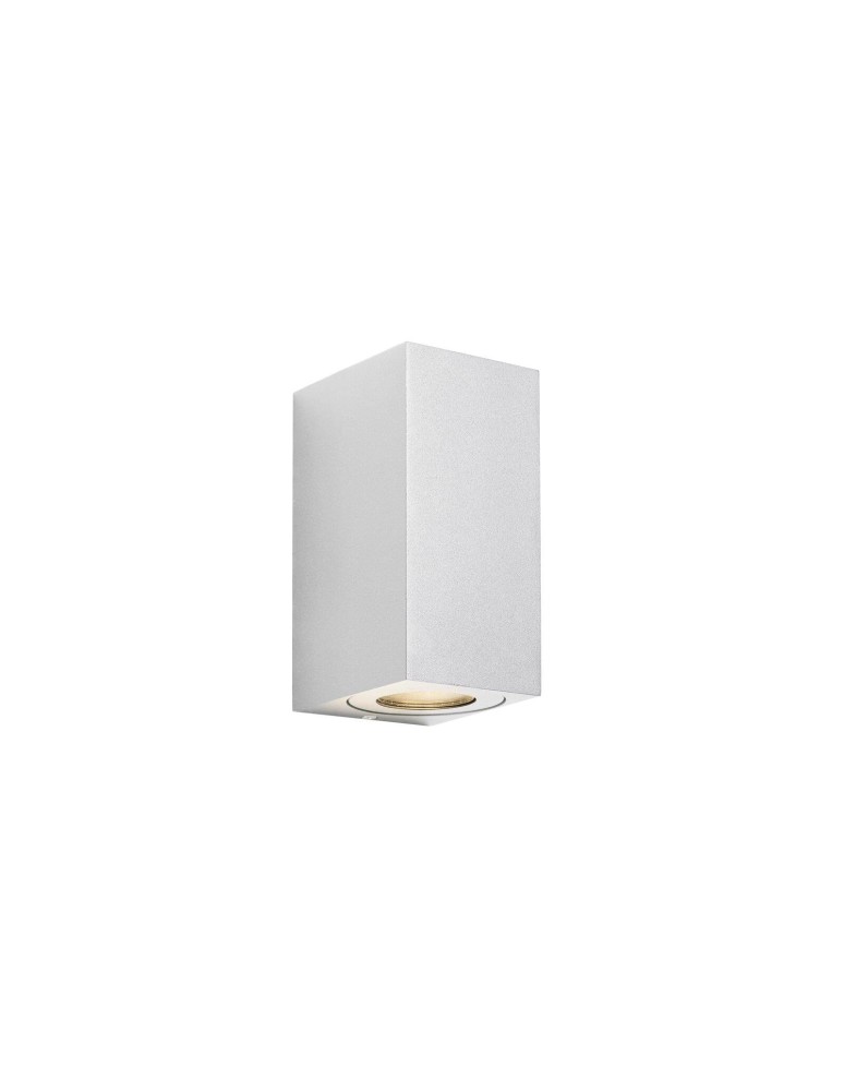 Outdoor wall lamps - NORDLUX CANTO GU10 2X28W Aluminum Wall Lamp White 49731001 - product kolory-swiatla.pl 1