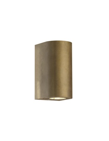 NORDLUX CANTO GU10 2X28W Brass Wall Lamp 49721035