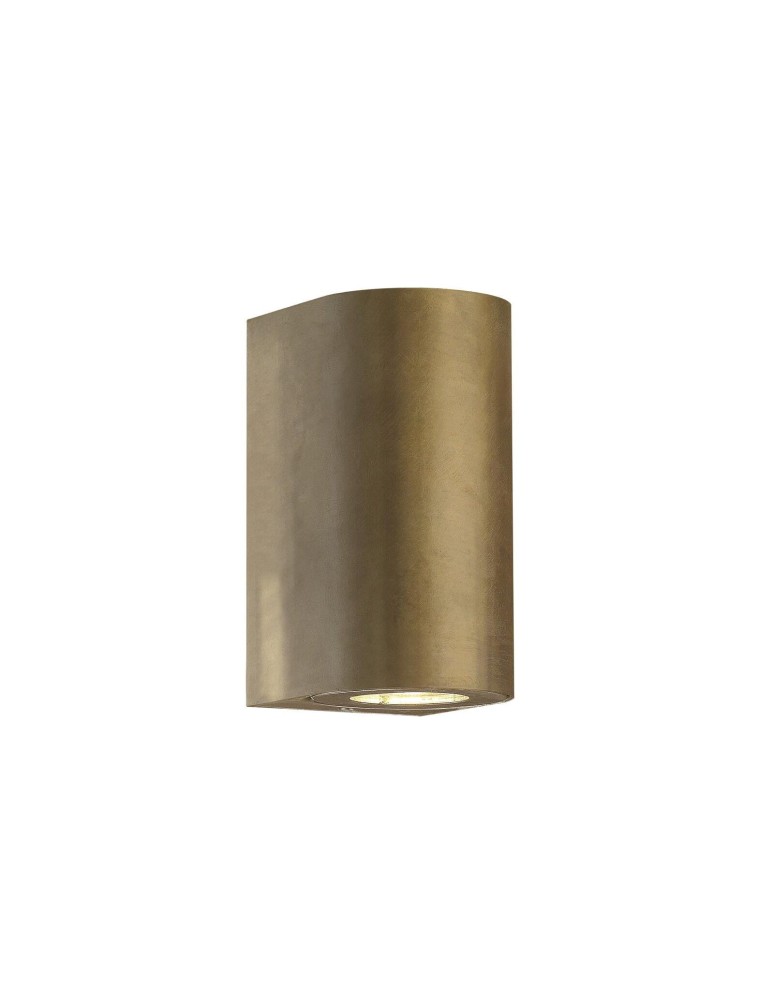 Outdoor wall lamps - NORDLUX CANTO GU10 2X28W Brass Wall Lamp 49721035 - product kolory-swiatla.pl 1