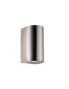 NORDLUX CANTO GU10 2X28W Stainless Steel Wall Lamp 49721034