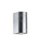 Outdoor wall lamps - NORDLUX CANTO GU10 2X28W Metal Silver Wall Lamp 49721031 - product 1