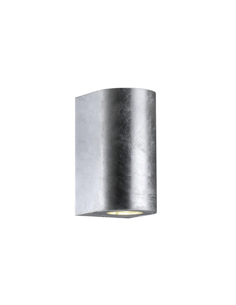 Outdoor wall lamps - NORDLUX CANTO GU10 2X28W Metal Silver Wall Lamp 49721031 - product kolory-swiatla.pl 1