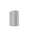 NORDLUX CANTO GU10 2X28W Aluminum Grey Wall Lamp 49721010