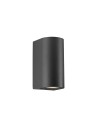 NORDLUX CANTO GU10 2X28W Aluminum Wall Lamp Black 49721003