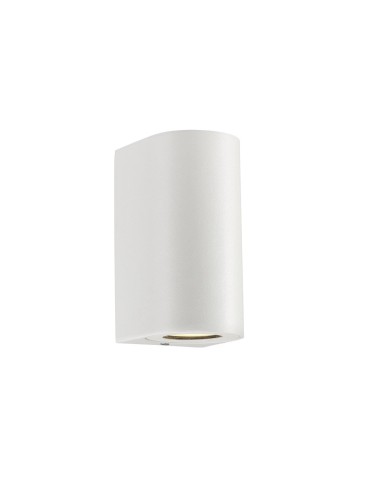 NORDLUX CANTO GU10 2X28W Aluminum White Wall Lamp 49721001