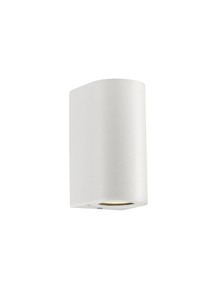 Outdoor wall lamps - NORDLUX CANTO GU10 2X28W Aluminum White Wall Lamp 49721001 - product kolory-swiatla.pl 1