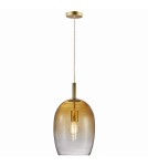 Scandinavian style pendant lamps - NORDLUX UMA 40W E27 Gold Glass/Metal Pendant Lamp 2112723027 - product 1