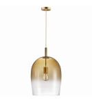 Scandinavian style pendant lamps - NORDLUX UMA 40W E27 Gold Glass/Metal Pendant Lamp 2112733027 - product 1