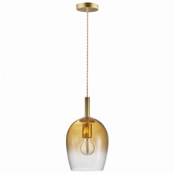 NORDLUX Lampa wisząca UMA 40W E27 Złoty Szkło/Metal 2112703027