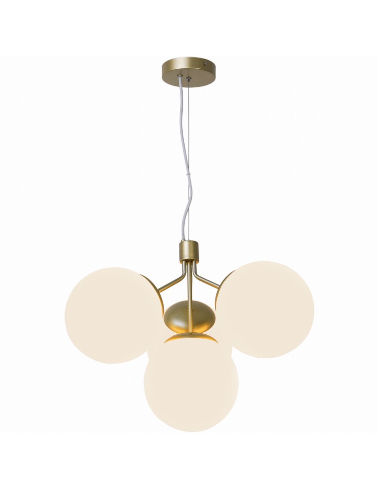 Pendant lamps spheres - NORDLUX Pendant Lamp IVONA 28W E27 Gold Glass/Metal 2112153035 - product kolory-swiatla.pl 1