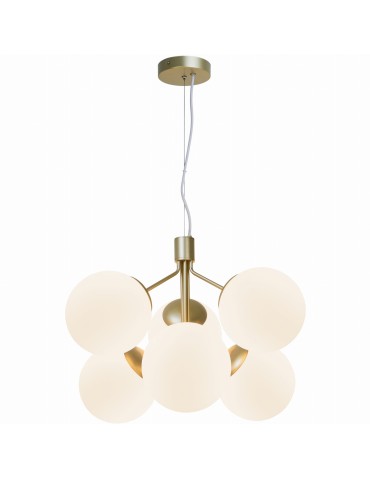 NORDLUX Pendant Lamp IVONA 28W E27 Gold Glass/Metal 2112163035