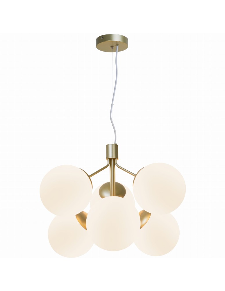 Pendant lamps spheres - NORDLUX Pendant Lamp IVONA 28W E27 Gold Glass/Metal 2112163035 - product kolory-swiatla.pl 1