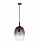 Scandinavian style pendant lamps - NORDLUX UMA 40W E27 Grey Glass/Metal Pendant Lamp 2112723047 - product 1