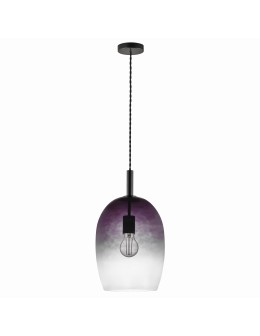 NORDLUX UMA 40W E27 Grey Glass/Metal Pendant Lamp 2112723047