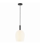 Scandinavian style pendant lamps - NORDLUX UMA 40W E27 White Glass/Metal Pendant Lamp 2112703001 - product 1