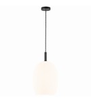 Scandinavian style pendant lamps - NORDLUX UMA 40W E27 White Glass/Metal Pendant Lamp 2112723001 - product 1