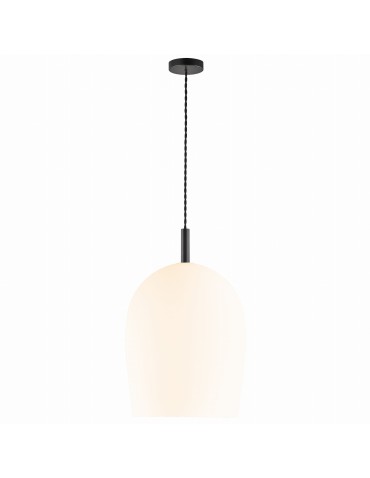 NORDLUX UMA 40W E27 White Glass/Metal Pendant Lamp 2112733001