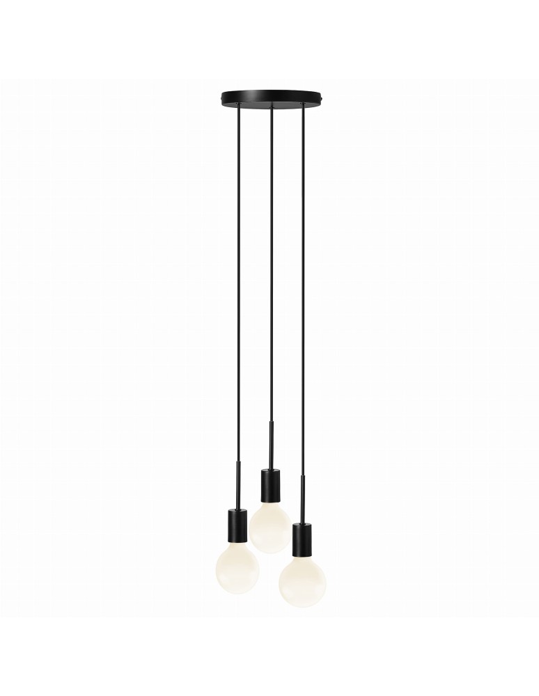 Pendant lamps bulbs - NORDLUX PACO 40W E27 Black Metal Pendant Lamp 2112063003 - product kolory-swiatla.pl 1