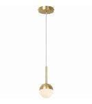 Scandinavian style pendant lamps - NORDLUX CONTINA 5W G9 Gold Metal/Glass Pendant Lamp 2113153035 - product 1