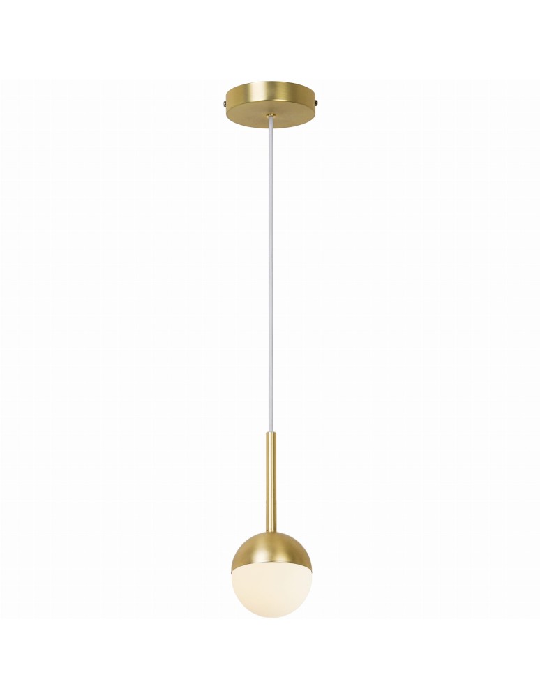 Scandinavian style pendant lamps - NORDLUX CONTINA 5W G9 Gold Metal/Glass Pendant Lamp 2113153035 - product kolory-swiatla.pl 1