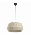 Scandinavian style pendant lamps - NORDLUX DICTE 60W E27 Beige Fabric/Metal Pendant Lamp 2112373009 - product 1