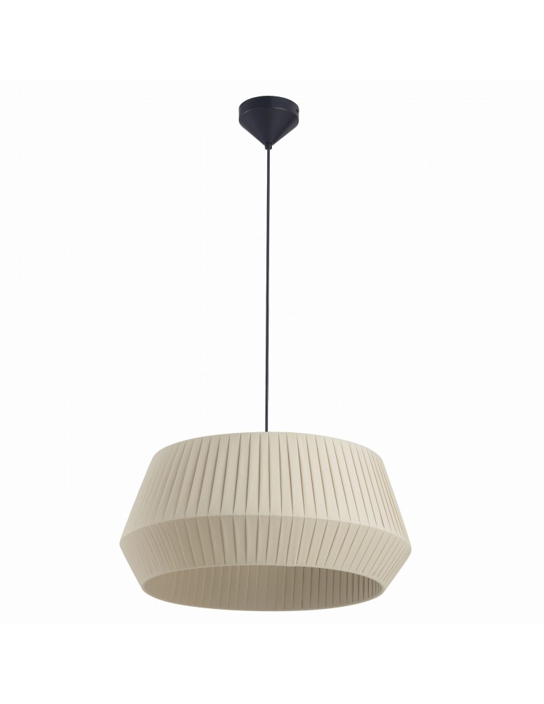 Scandinavian style pendant lamps - NORDLUX DICTE 60W E27 Beige Fabric/Metal Pendant Lamp 2112373009 - product kolory-swiatla.pl 1