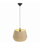 Scandinavian style pendant lamps - NORDLUX DICTE 60W E27 Beige Fabric/Metal Pendant Lamp 2112353009 - product 1