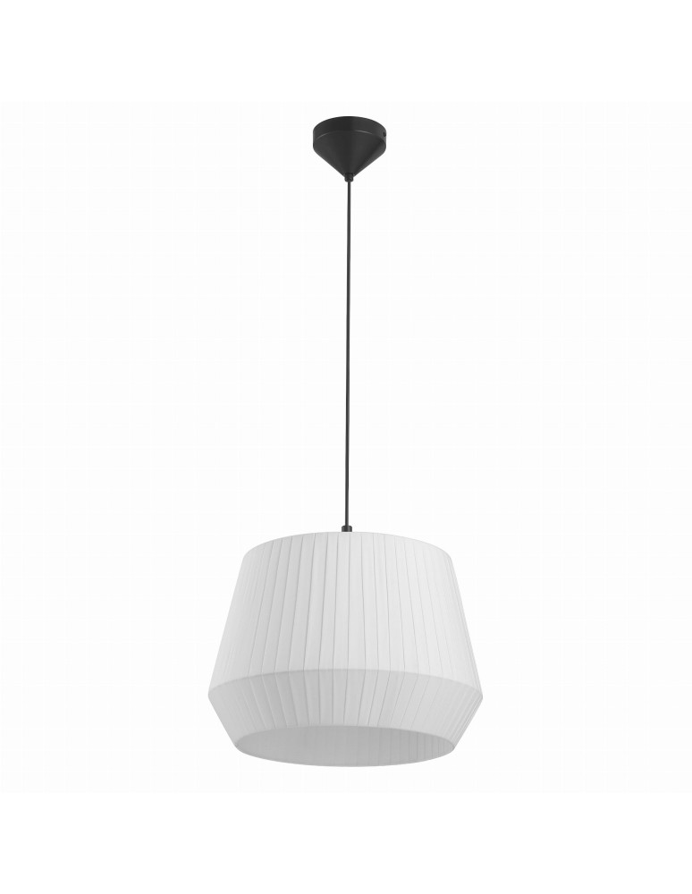Scandinavian style pendant lamps - NORDLUX DICTE 60W E27 White Fabric/Metal Pendant Lamp 2112353001 - product kolory-swiatla.pl 1