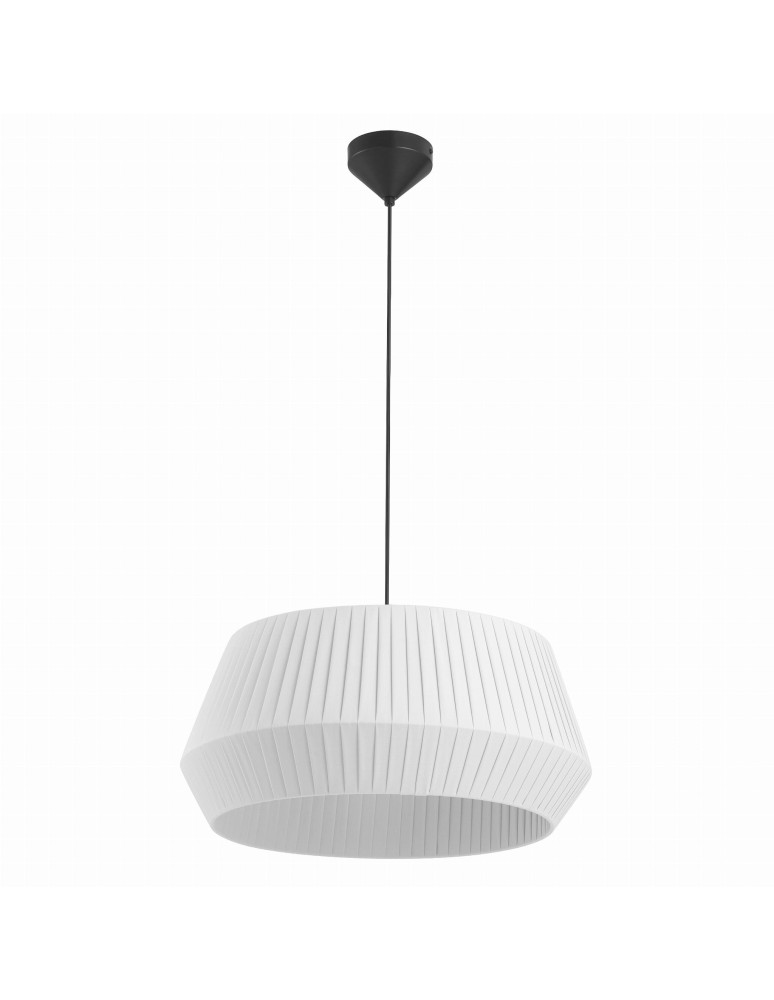Scandinavian style pendant lamps - NORDLUX DICTE 60W E27 White Fabric/Metal Pendant Lamp 2112373001 - product kolory-swiatla.pl 1