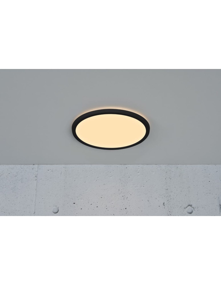 LED Plafonds - NORDLUX OJA ceiling lamp 1xLED Plastic Black 47276003 - product kolory-swiatla.pl 2