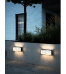 Outdoor wall lamps - NORDLUX FLUCTUS wall lamp 2xE27 15W Metal Black 2318231003 - product 2