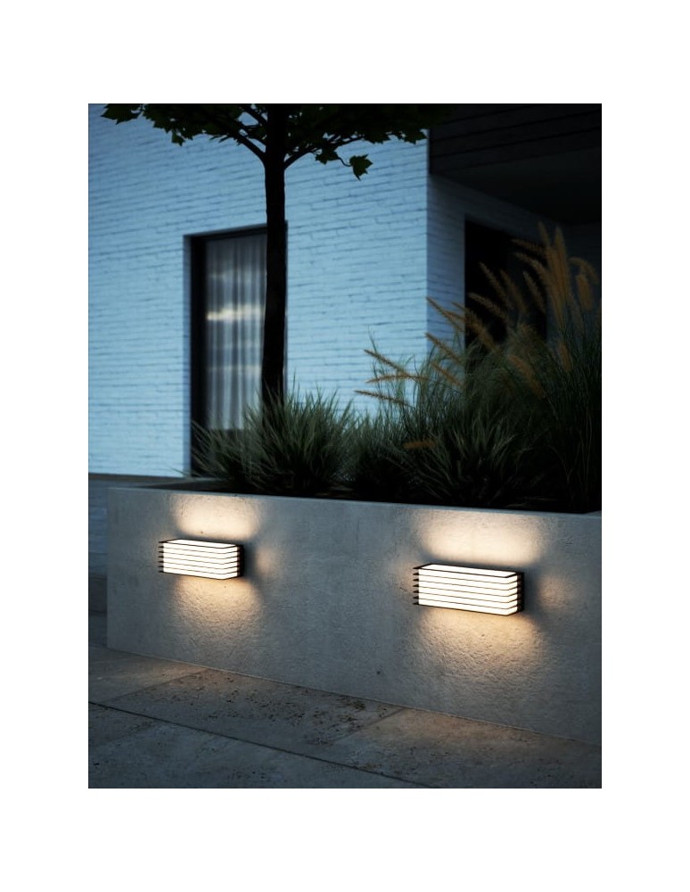 Outdoor wall lamps - NORDLUX FLUCTUS wall lamp 2xE27 15W Metal Black 2318231003 - product kolory-swiatla.pl 2