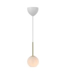 Pendant lamps spheres - NORDLUX FRANCA Pendant Lamp 1xE14 40W Glass Brass 2312523035 - product 1