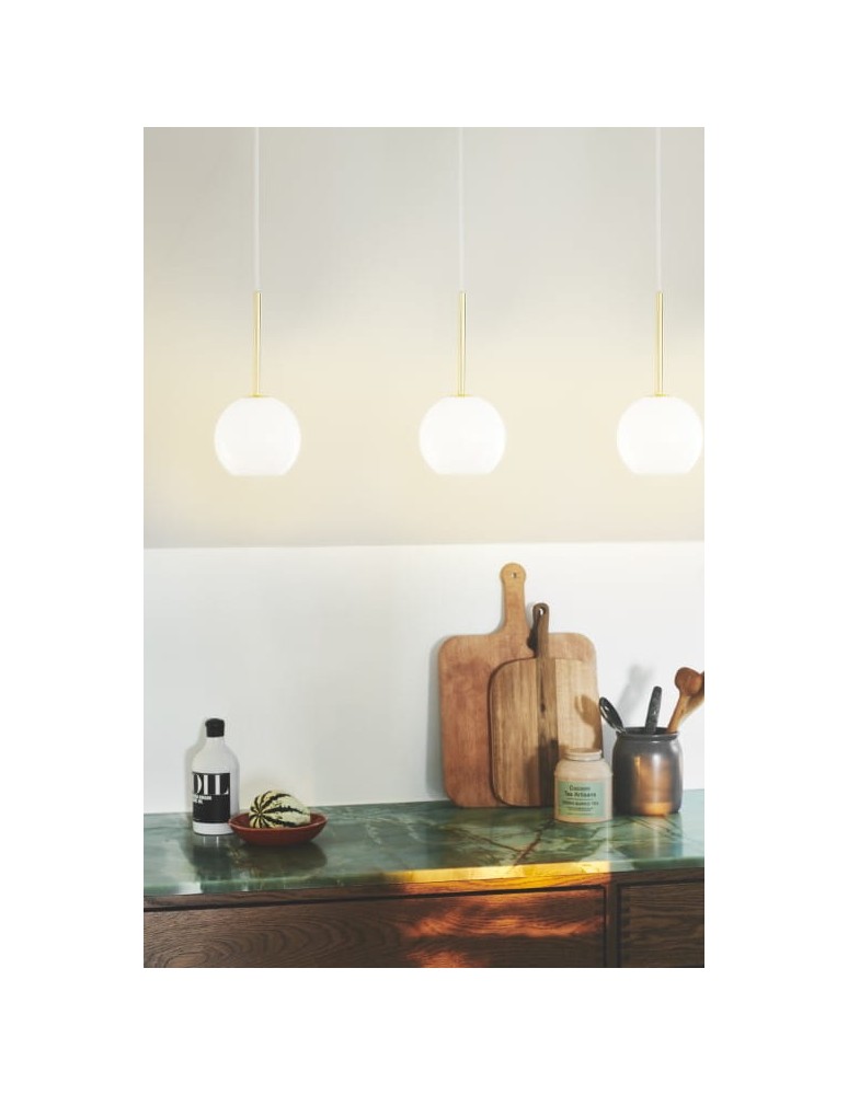 Pendant lamps spheres - NORDLUX FRANCA Pendant Lamp 1xE14 40W Glass Brass 2312523035 - product kolory-swiatla.pl 5