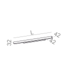 Wall lamps - Aqform SET RAW mini LED Wall lamp 171cm 3000K 26436-L930-D9-00 - product 2