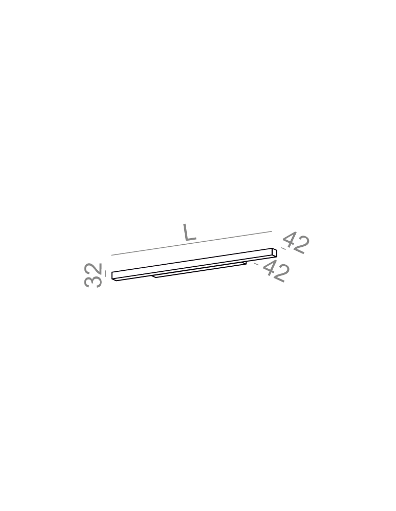 Wall lamps - Aqform SET RAW mini LED Wall lamp 171cm 3000K 26436-L930-D9-00 - product kolory-swiatla.pl 2