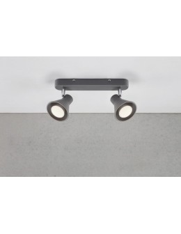 NORDLUX Lampa sufitowa EIK 2xGU10 35W Metal Czarny 45770103 - produkt 2