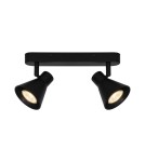 Adjustable ceiling lamps - spots - NORDLUX EIK ceiling lamp 2xGU10 35W Metal Black 45770103 - product 1