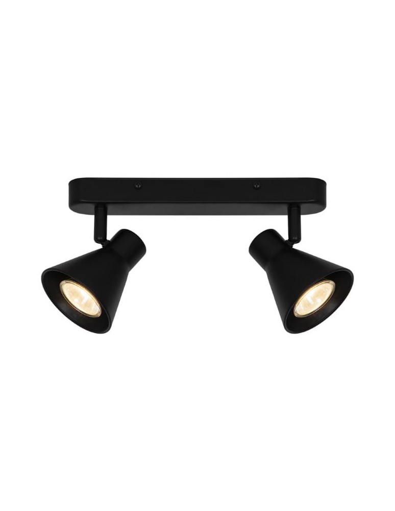 Adjustable ceiling lamps - spots - NORDLUX EIK ceiling lamp 2xGU10 35W Metal Black 45770103 - product kolory-swiatla.pl 1
