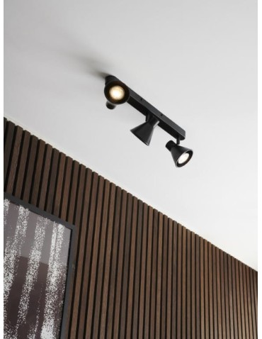 NORDLUX EIK ceiling lamp 3xGU10 35W Metal Black 45780103 - product 2