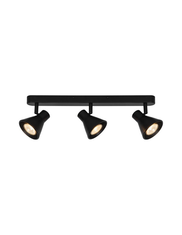 Adjustable ceiling lamps - spots - NORDLUX EIK ceiling lamp 3xGU10 35W Metal Black 45780103 - product kolory-swiatla.pl 1