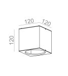 Ceiling lamps - Aqform BIG CUBE 111 surface-mounted 42211-0000-T8-PH - product 2