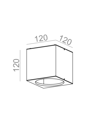 Aqform BIG CUBE 111 natynkowy 42211-0000-T8-PH - produkt 2