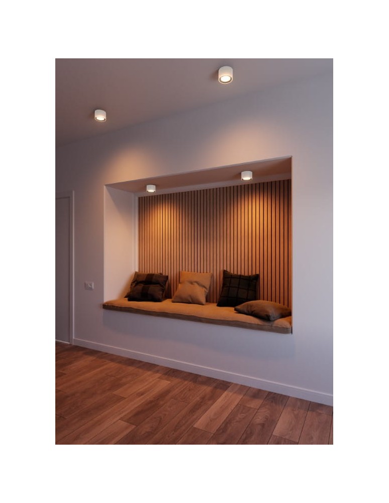 Bathroom ceiling lamps - NORDLUX Landon Smart 1xLED Metal White ceiling lamp 2110840101 - product kolory-swiatla.pl 3