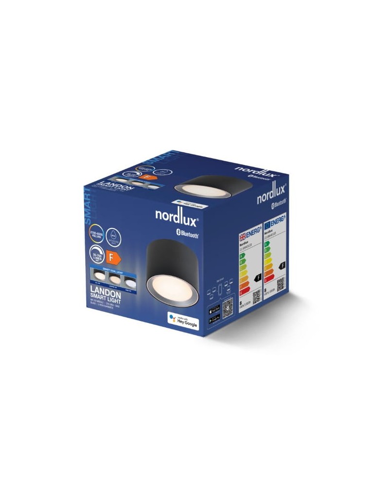 SMART interior lamps - NORDLUX Ceiling lamp LandonSmar 1xLED Metal Black 2110840103 - product kolory-swiatla.pl 3